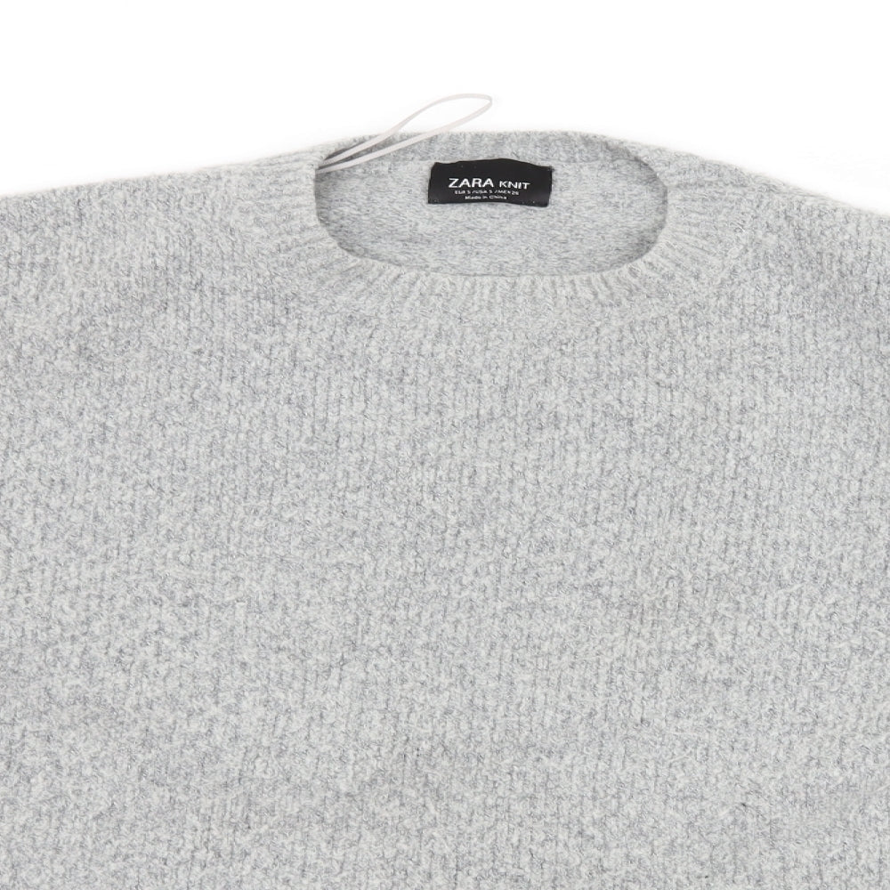 Zara Womens Grey   Pullover Jumper Size S