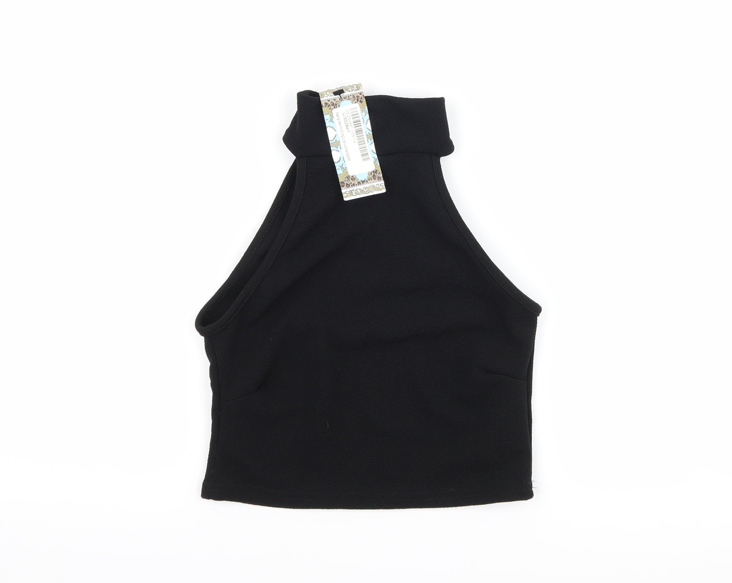 Boohoo Womens Black   Cropped T-Shirt Size 6