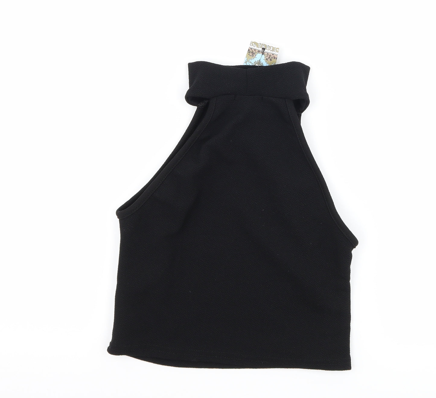 Boohoo Womens Black   Cropped T-Shirt Size 6