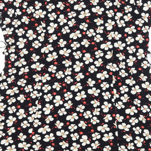 Dorothy Perkins Womens Black Floral  Shift  Size 18