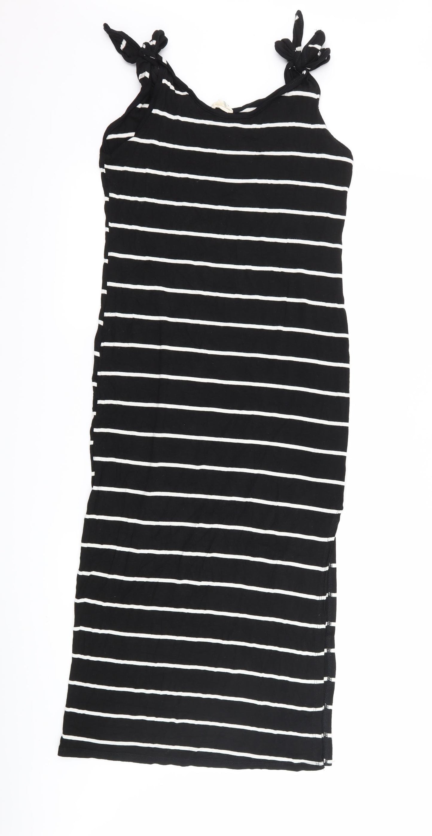 caution to the wind  Womens Black Striped  Tank Dress  Size M