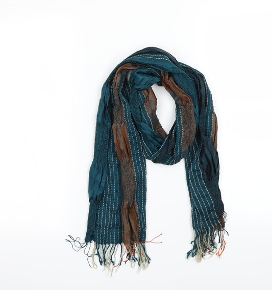 Front view of Preworn unisex multicoloured geometric scarf