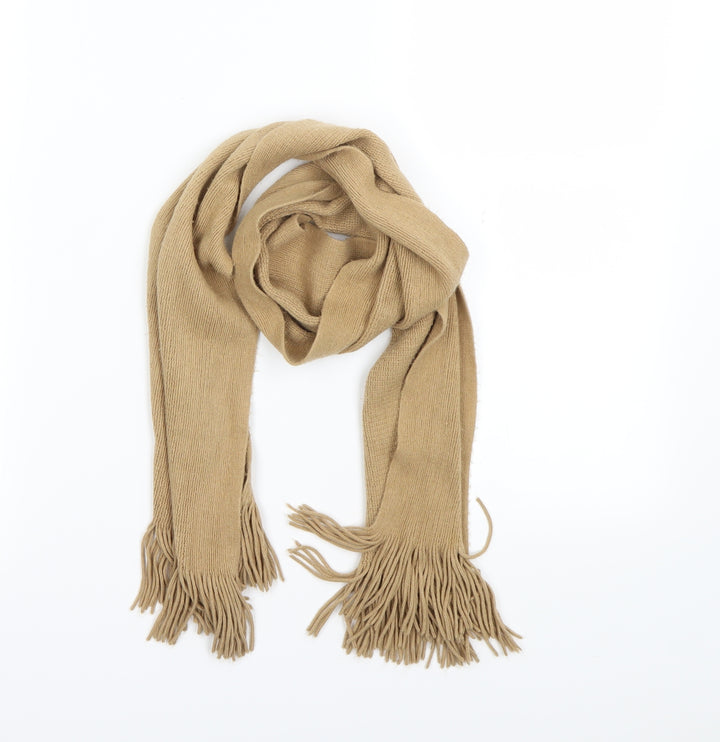 Preworn Unisex Beige Chevron  Scarf  Size Regular