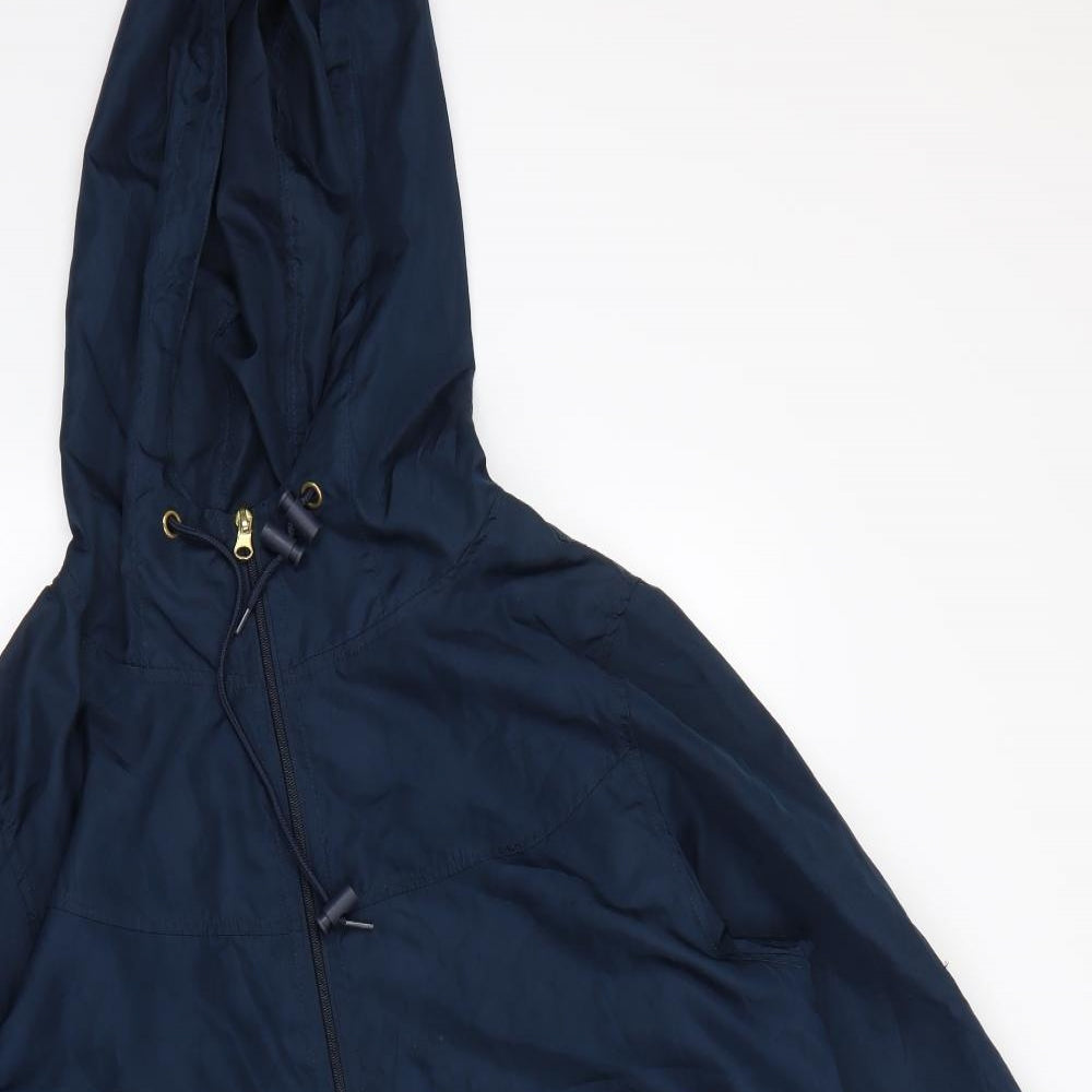 denim& co Mens Blue   Rain Coat Coat Size L