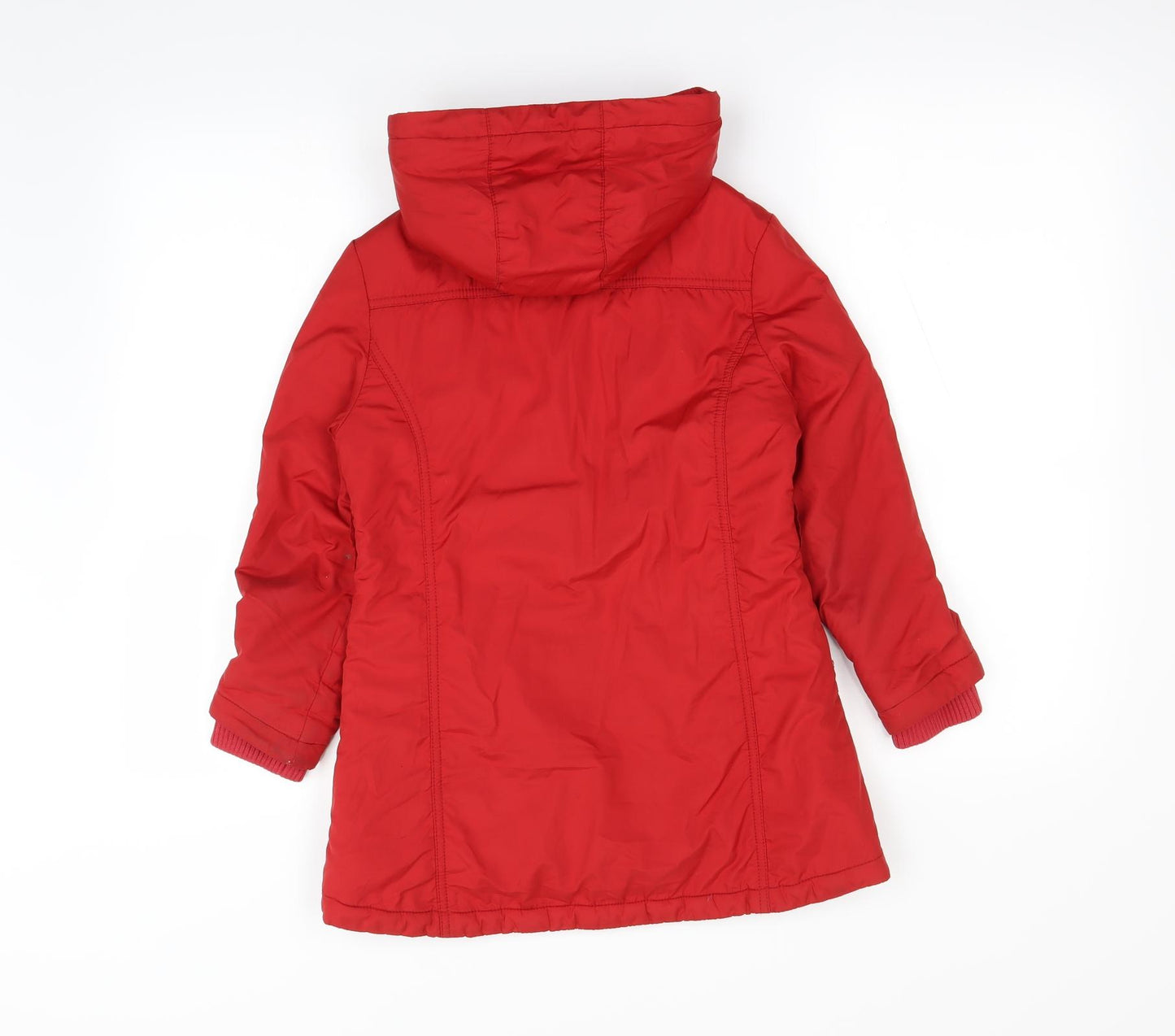 M&S Girls Red   Gilet Coat Size 7-8 Years