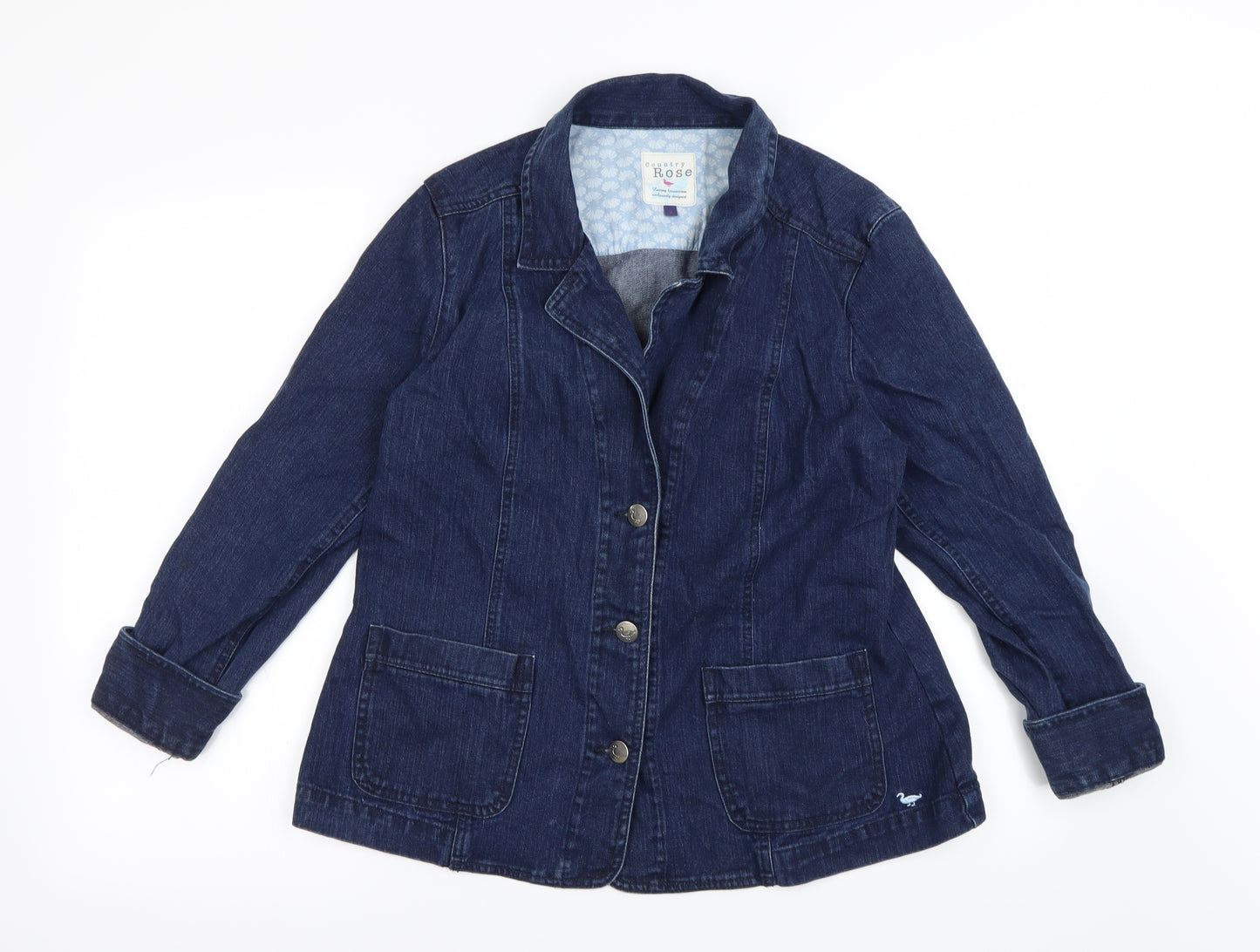 country rose Womens Blue  Denim Jacket  Size 16