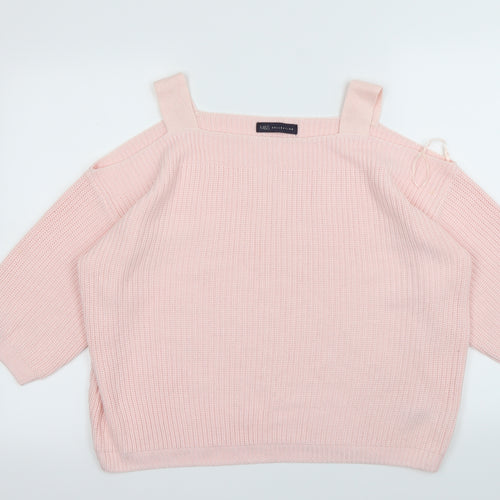 M&S Womens Pink   Pullover Jumper Size L