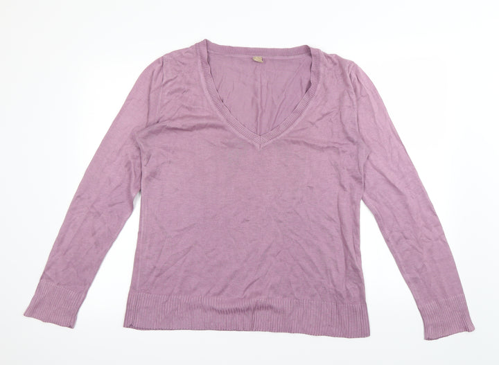 AJC Womens Purple Pullover Sweatshirt Size 14