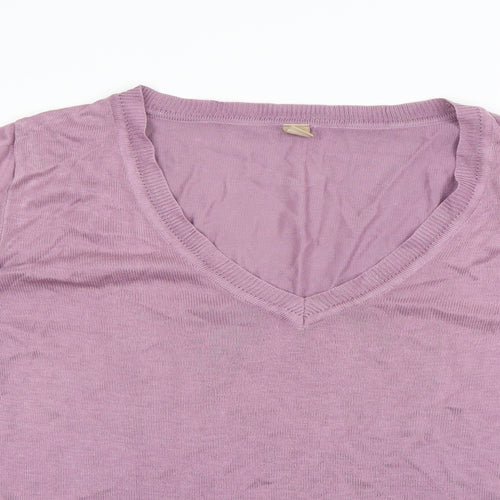 AJC Womens Purple   Pullover Sweatshirt Size 14