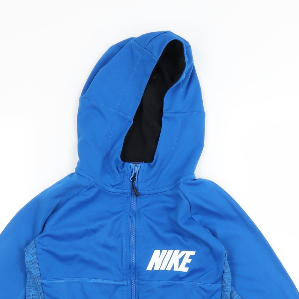 Nike Boys Blue   Full Zip Hoodie Size 8-9 Years