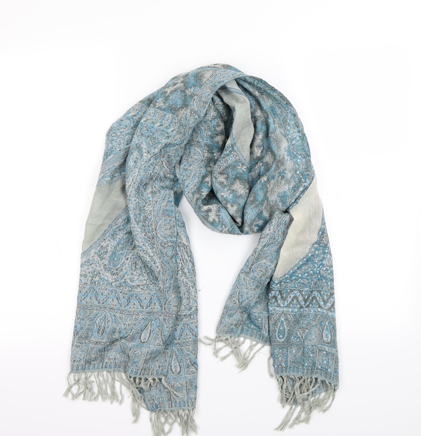 Preworn Womens Blue    Scarf