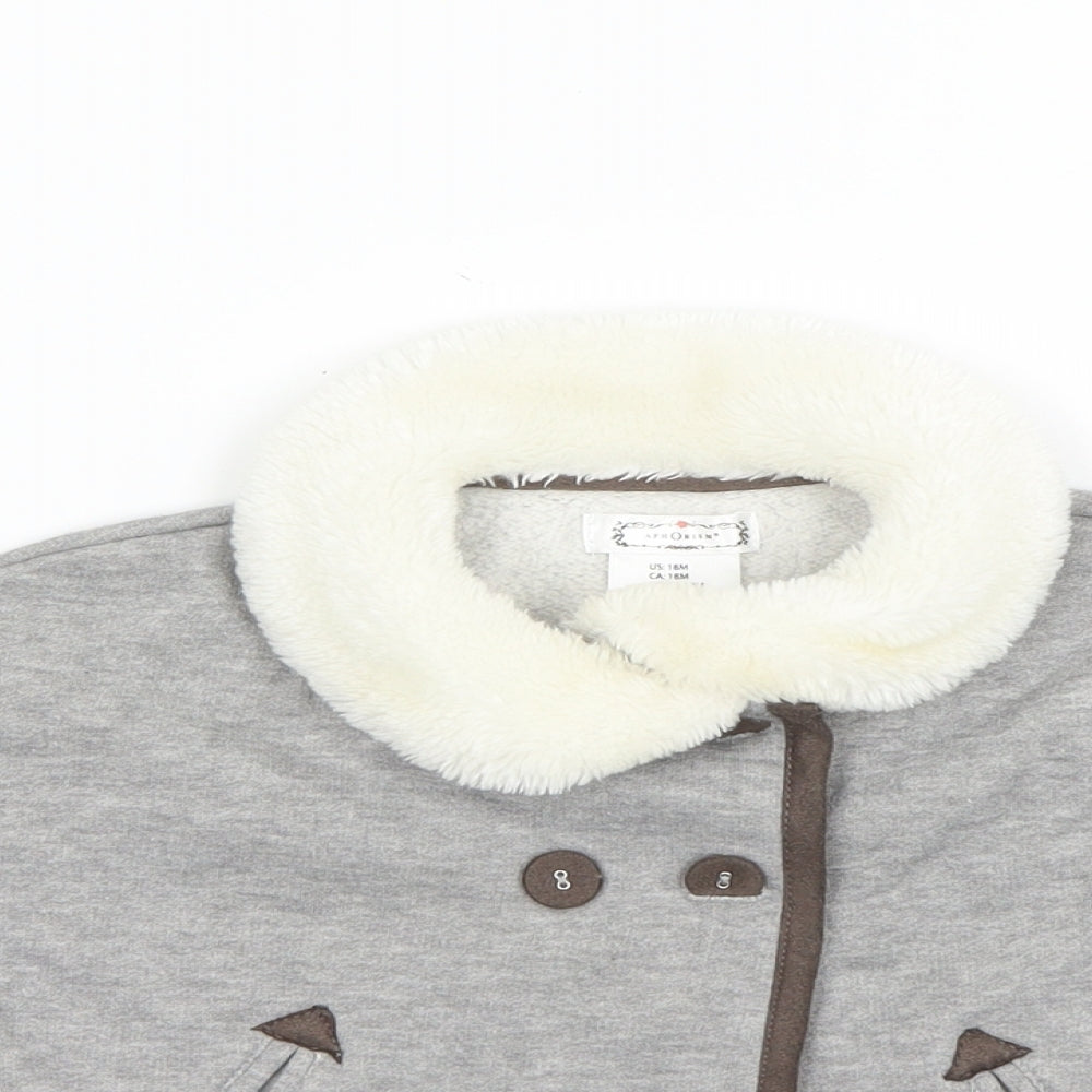 Aphorism Baby Grey   Jacket Poncho Size 12-18 Months