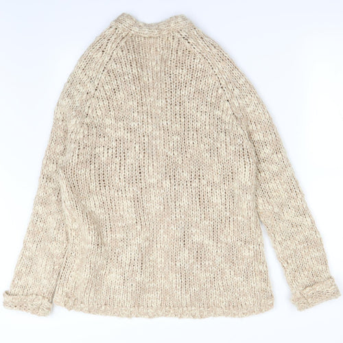 Dorothy Perkins Womens Beige   Cardigan Jumper Size M