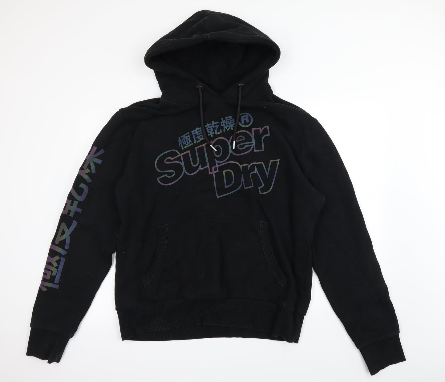 Superdry Mens Black   Pullover Hoodie Size 2XL