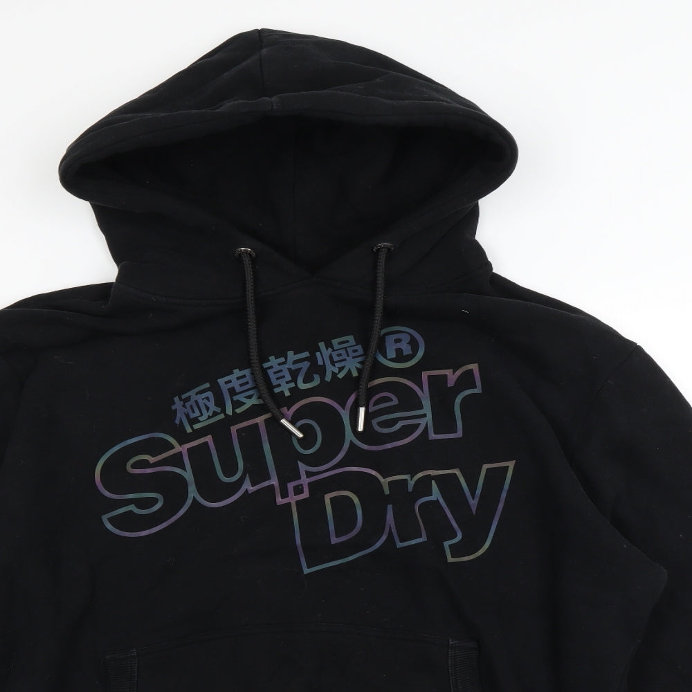 Superdry Mens Black   Pullover Hoodie Size 2XL