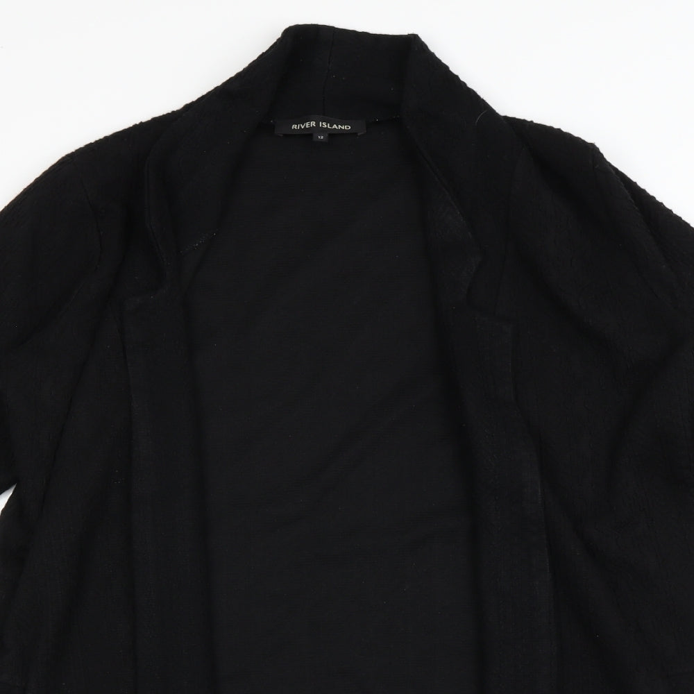River Island Womens Black   Cardigan Jumper Size 12