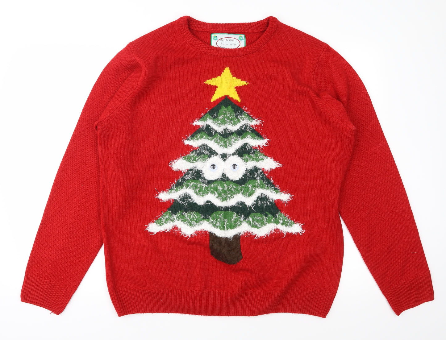 Cedar Wood State Mens Red   Pullover Jumper Size XL  - christmas