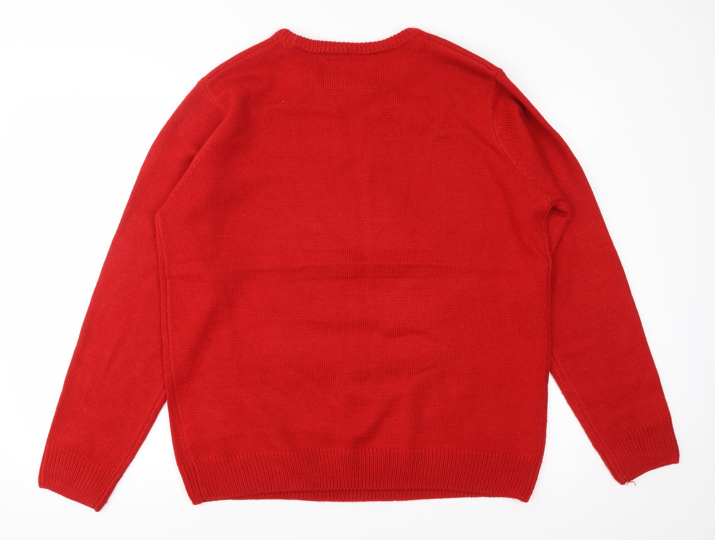 Cedar Wood State Mens Red   Pullover Jumper Size XL  - christmas