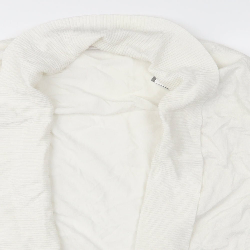 EWM Womens White   Cardigan Jumper Size M