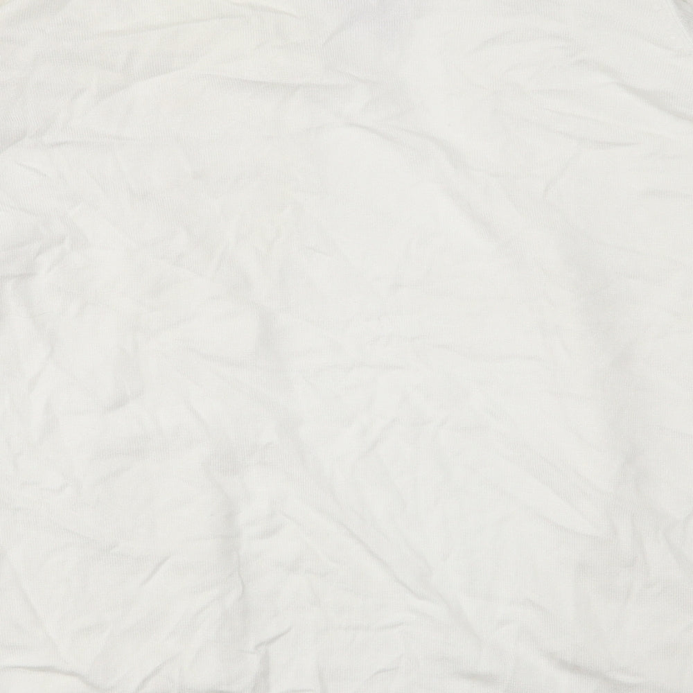 EWM Womens White   Cardigan Jumper Size M