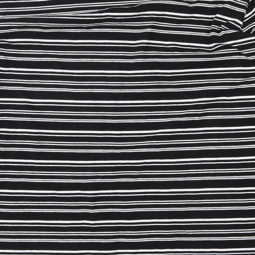 NEXT Womens Black Striped  Pullover Jumper Size 16