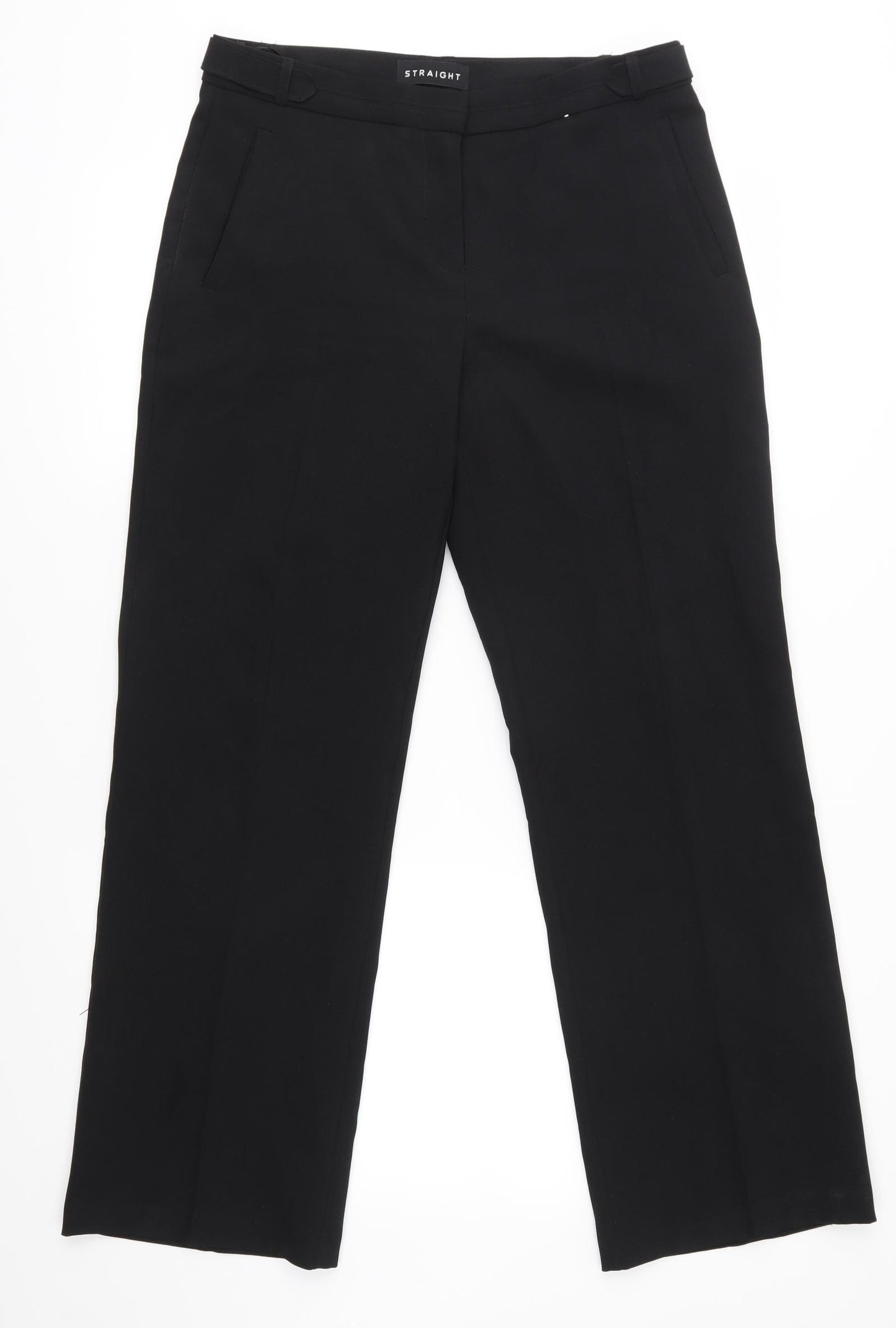 Peacocks Womens Black   Trousers  Size 10 L27.5 in