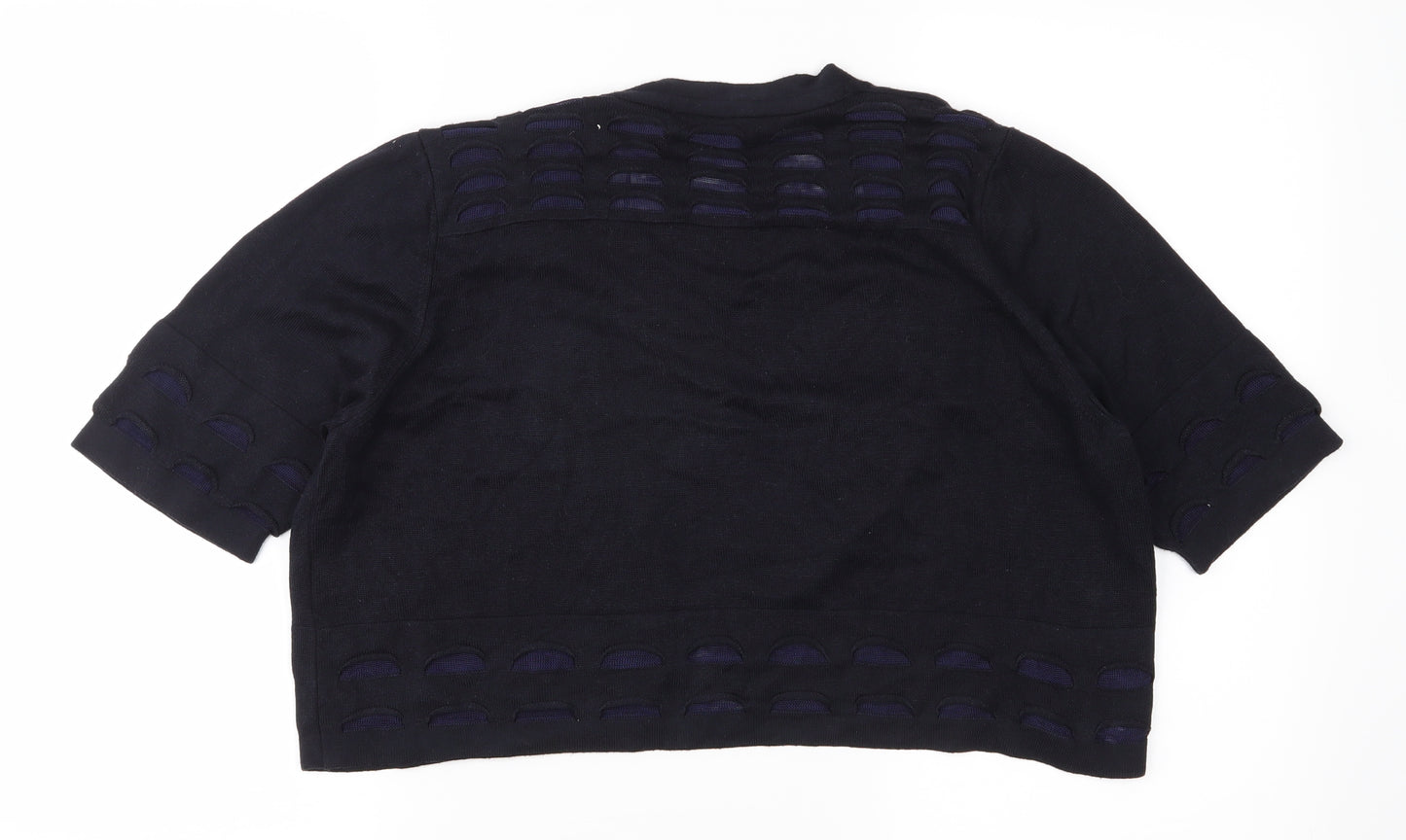 Marks and Spencer Womens Black   Cardigan Jumper Size 16