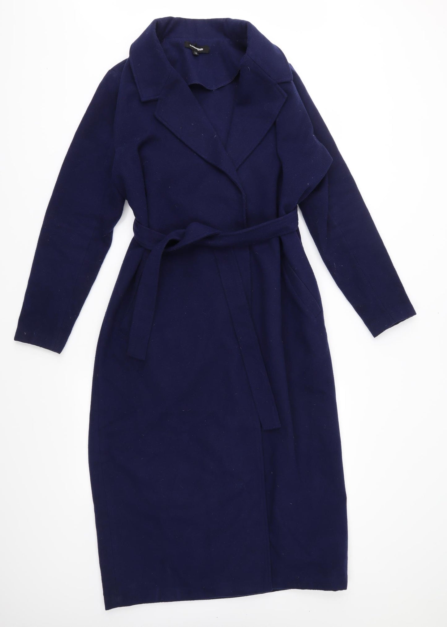 lookagain Womens Blue   Trench Coat Coat Size 12