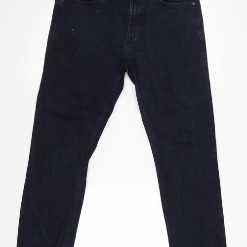 DNM AUTHENTIC Womens Blue   Straight Jeans Size 36 L30 in