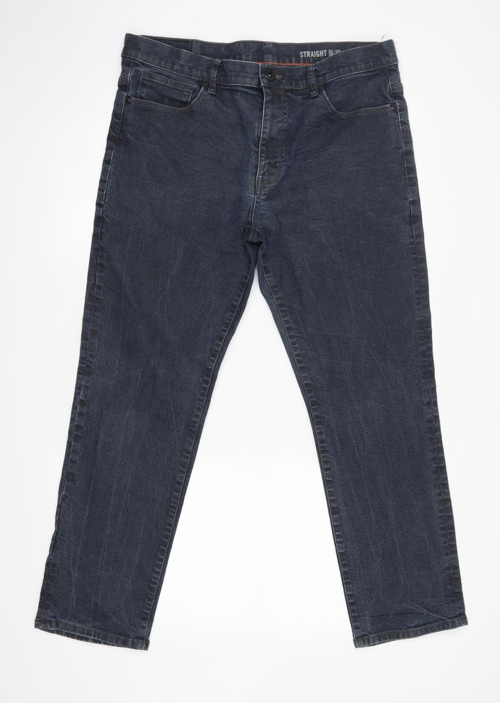 F&F Womens Blue Straight Jeans Size 36 L30 in
