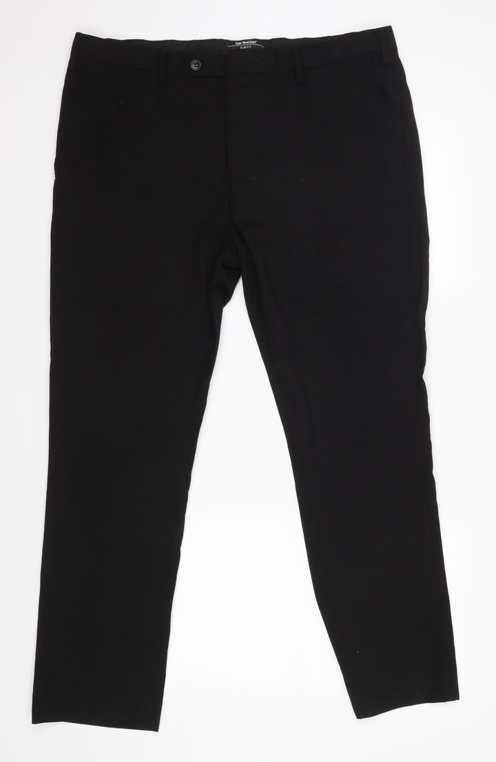 Cedar Wood State Womens Black Trousers Size 48 L27 in
