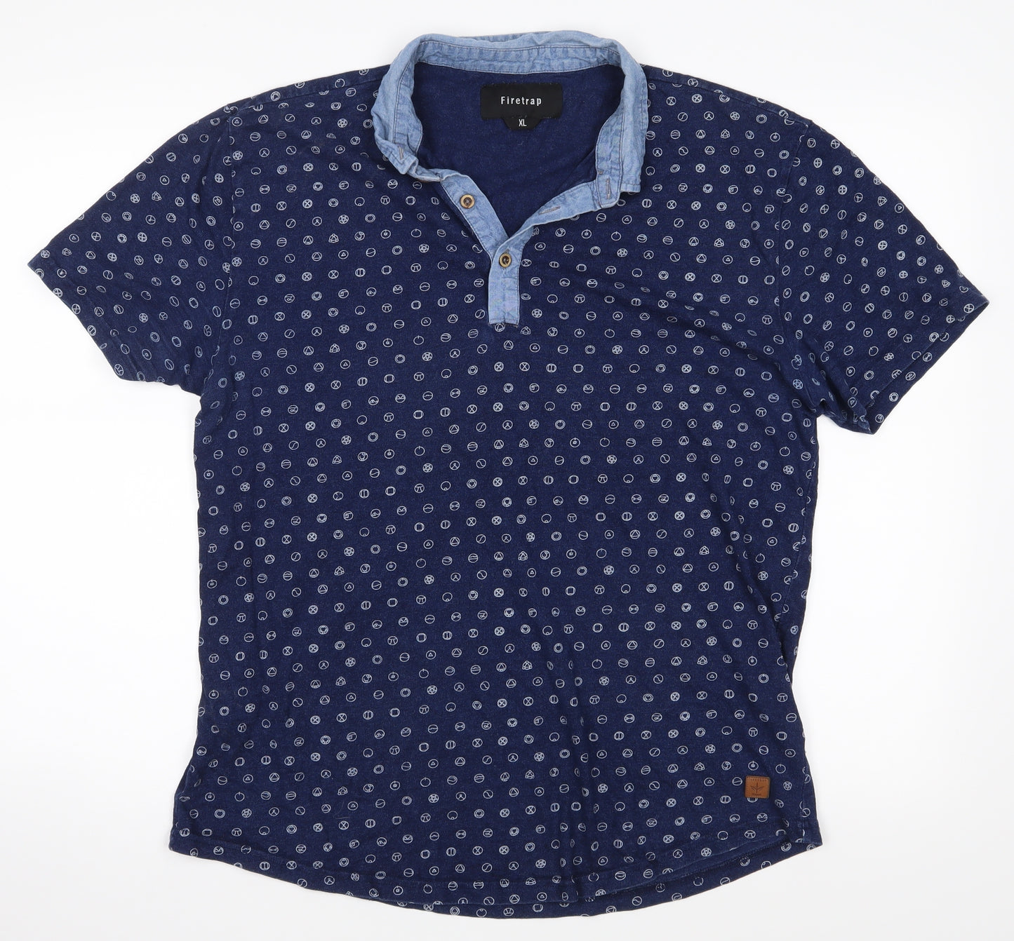 Firetrap Mens Blue    T-Shirt Size XL