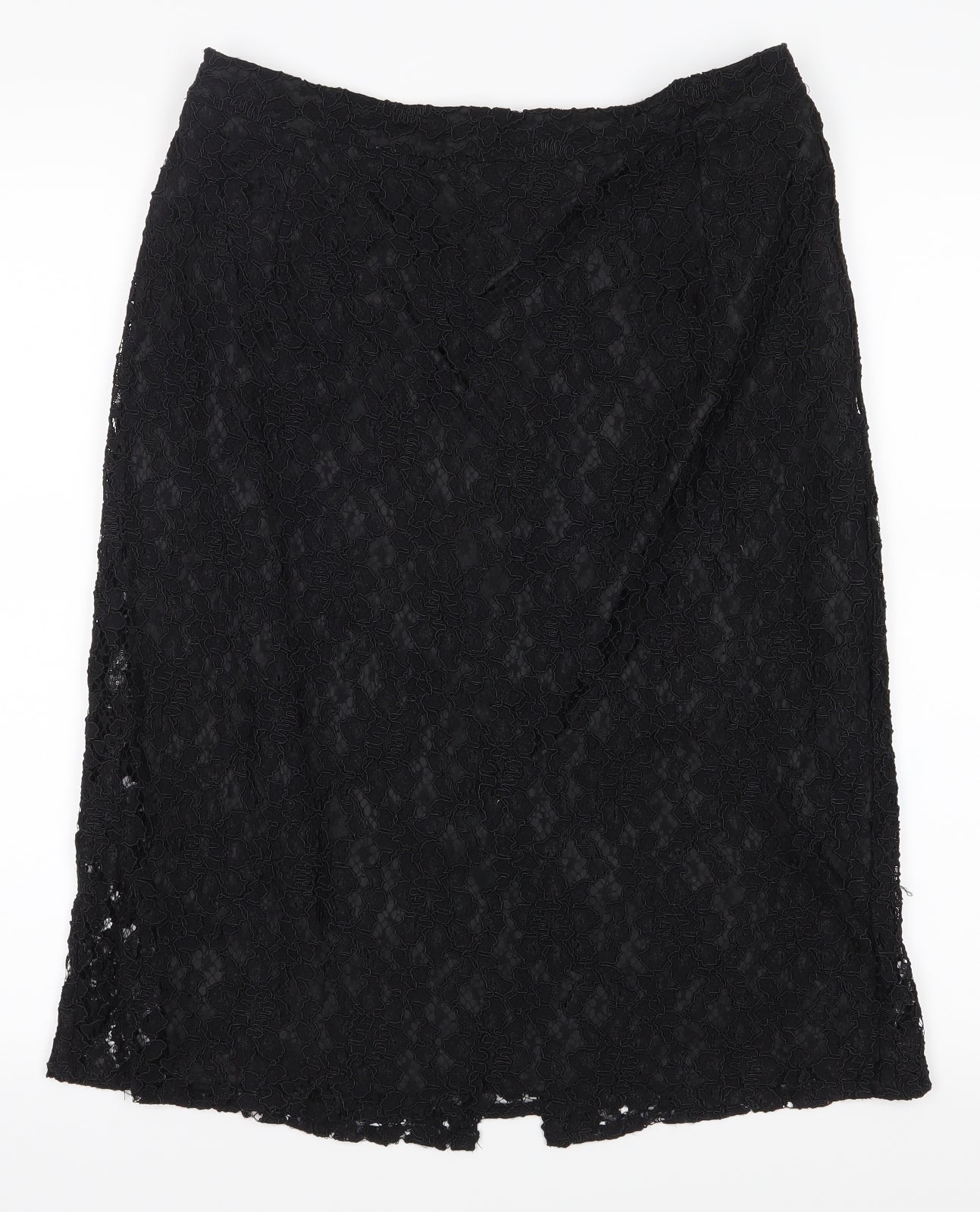 Preworn Womens Black   A-Line Skirt Size 18