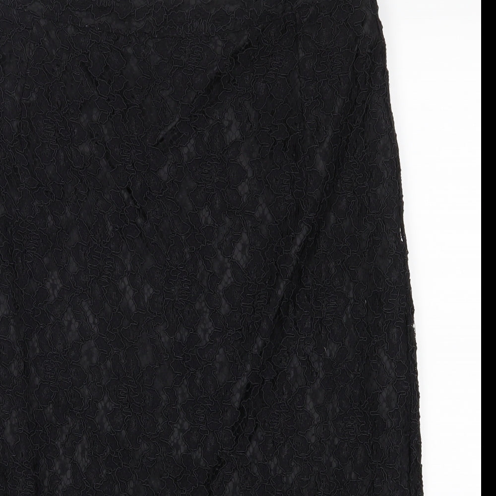 Preworn Womens Black   A-Line Skirt Size 18