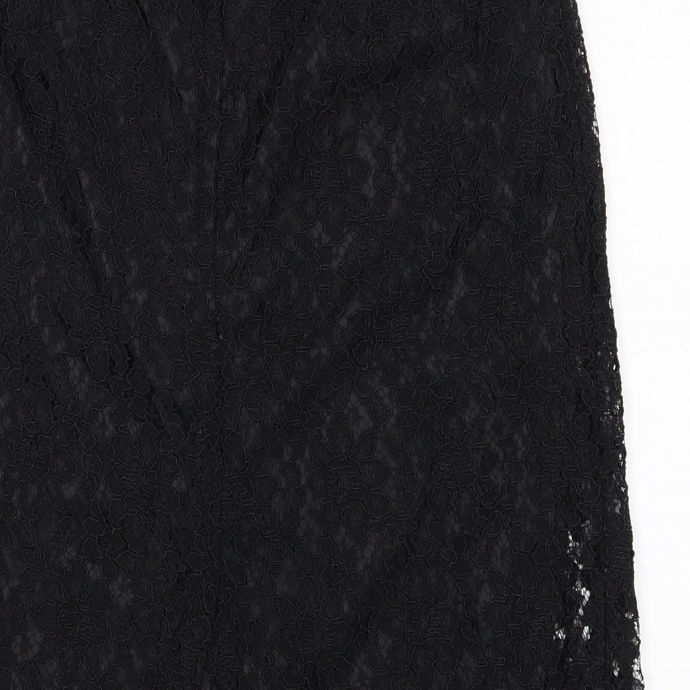 Preworn Womens Black   A-Line Skirt Size 18