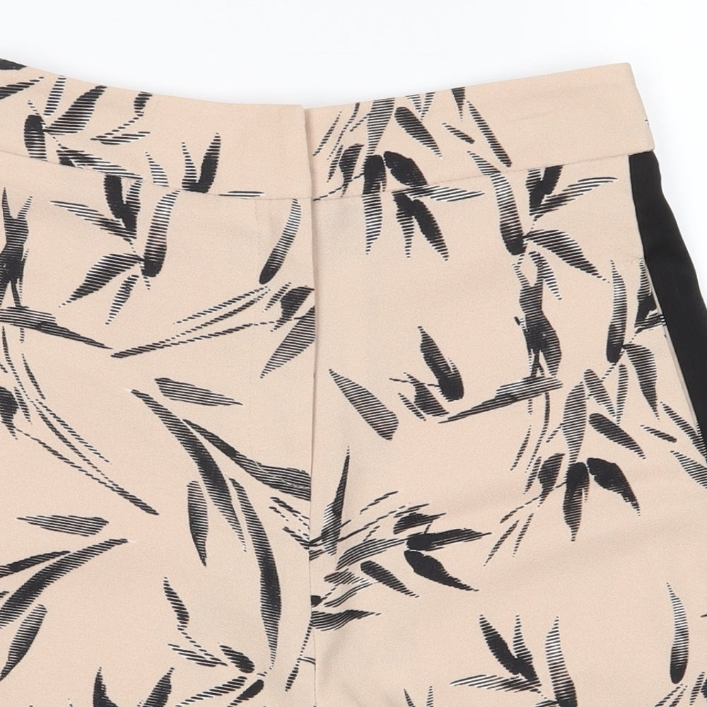 Topshop Womens Pink Animal Print  Chino Shorts Size 4