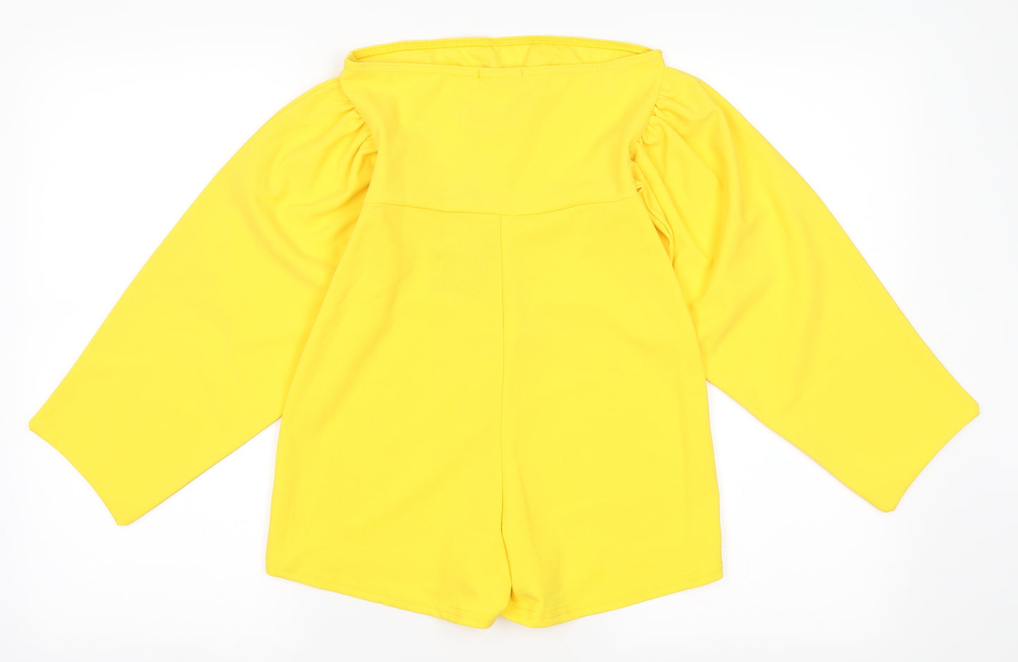 PRETTYLITTLETHING Womens Yellow   Playsuit One-Piece Size 6
