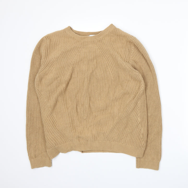 Warehouse Womens Beige Knit Pullover Jumper Size 6