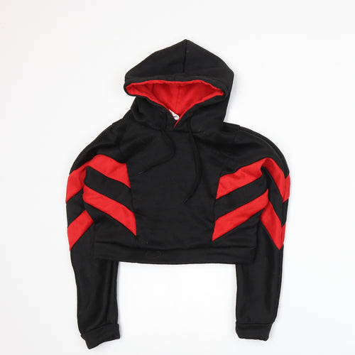 Liranmel Womens Black   Pullover Hoodie Size S