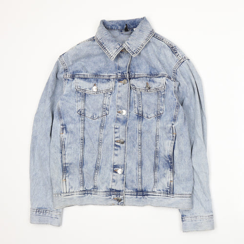 Divided by H&M Womens Blue  Denim Jacket Coat Size XS