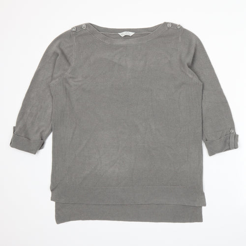 BHS Womens Grey  Knit Pullover Jumper Size 16