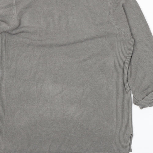 BHS Womens Grey  Knit Pullover Jumper Size 16