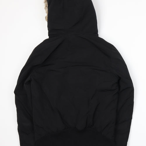 NEXT Womens Black   Parka Coat Size 8