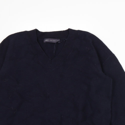 Marks and Spencer Womens Blue  Knit Pullover Jumper Size 8