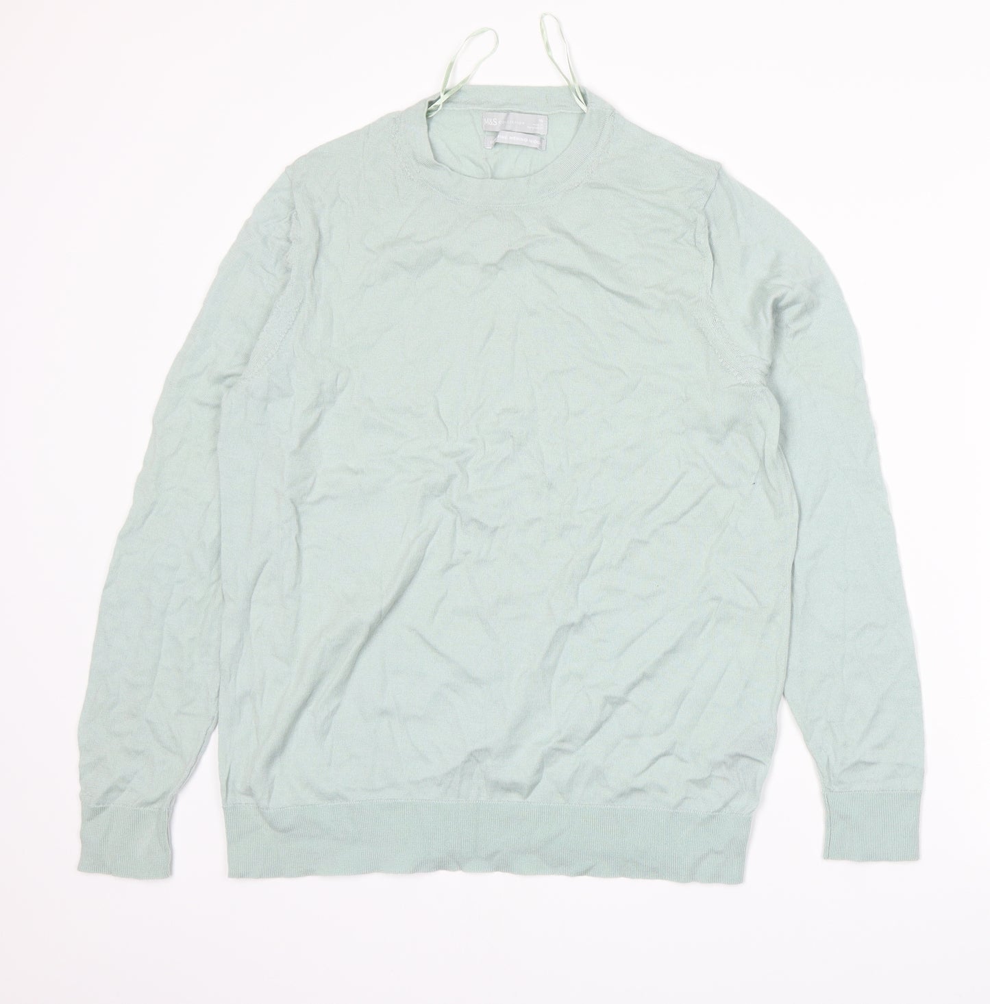 Marks and Spencer Womens Green  Knit Pullover Jumper Size 16