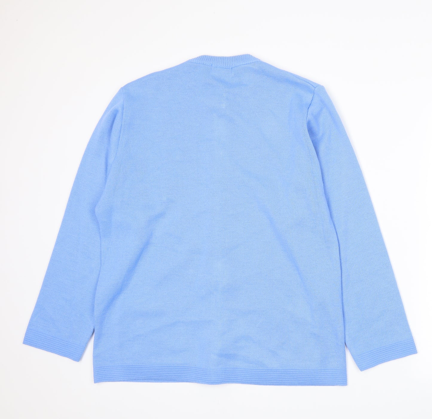 Care Womens Blue  Knit Cardigan Jumper Size L