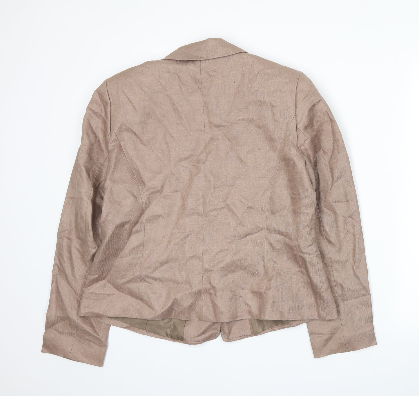 PLANET Womens Beige   Jacket Suit Jacket Size 14