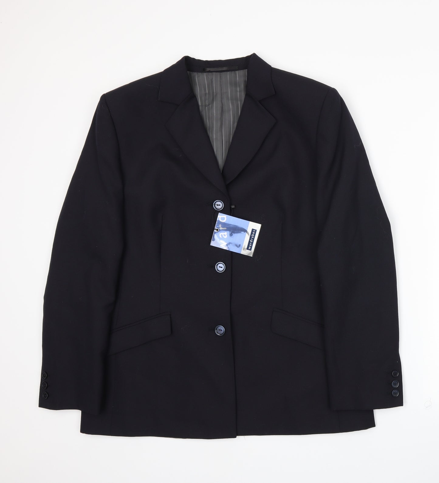 Wardrobe Womens Blue   Jacket Suit Jacket Size 14