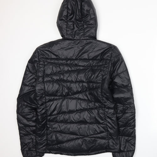 Quechua Mens Black   Puffer Jacket Coat Size M