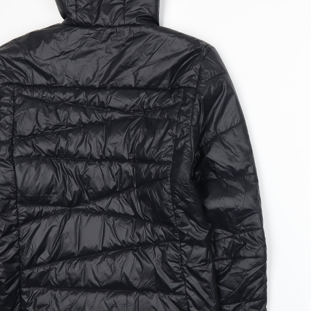 Quechua Mens Black   Puffer Jacket Coat Size M